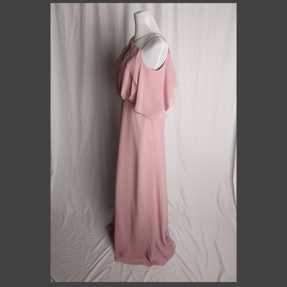 Sorella Vita 9070 Dusty Lavender Chiffon Floor Length Dress  Tag Sz10 (Sz 8) - Picture 3 of 13